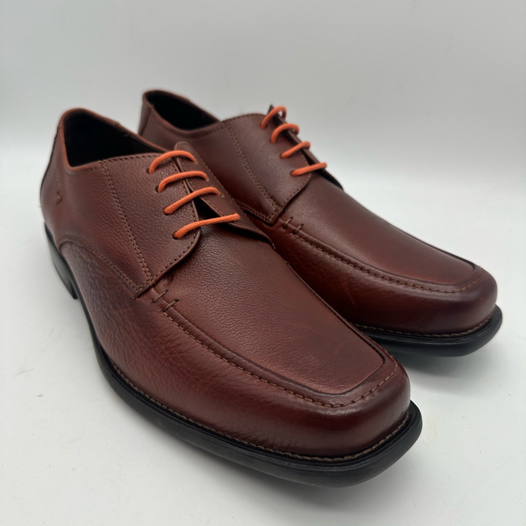 Brand New Johnston  Murphy Flex Brown Sheepskin Macomb Moc Toe Size 105 M